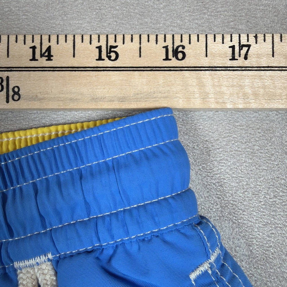 Polo Ralph Lauren Swim Trunks Men's Large Blue Yellow Pony Lined Board Shorts - Picture 13 of 15